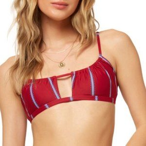 O’Neill Palmas Stripe Keyhole Bralette Swimsuit Top